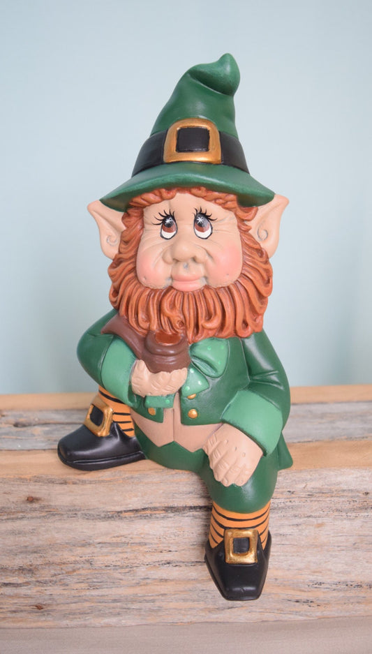 Leprechaun - St. Patricks day - Irish - Lucky - redhead - Home Decor - Ireland - Statue - Fairy Tale - Folklore - Wise