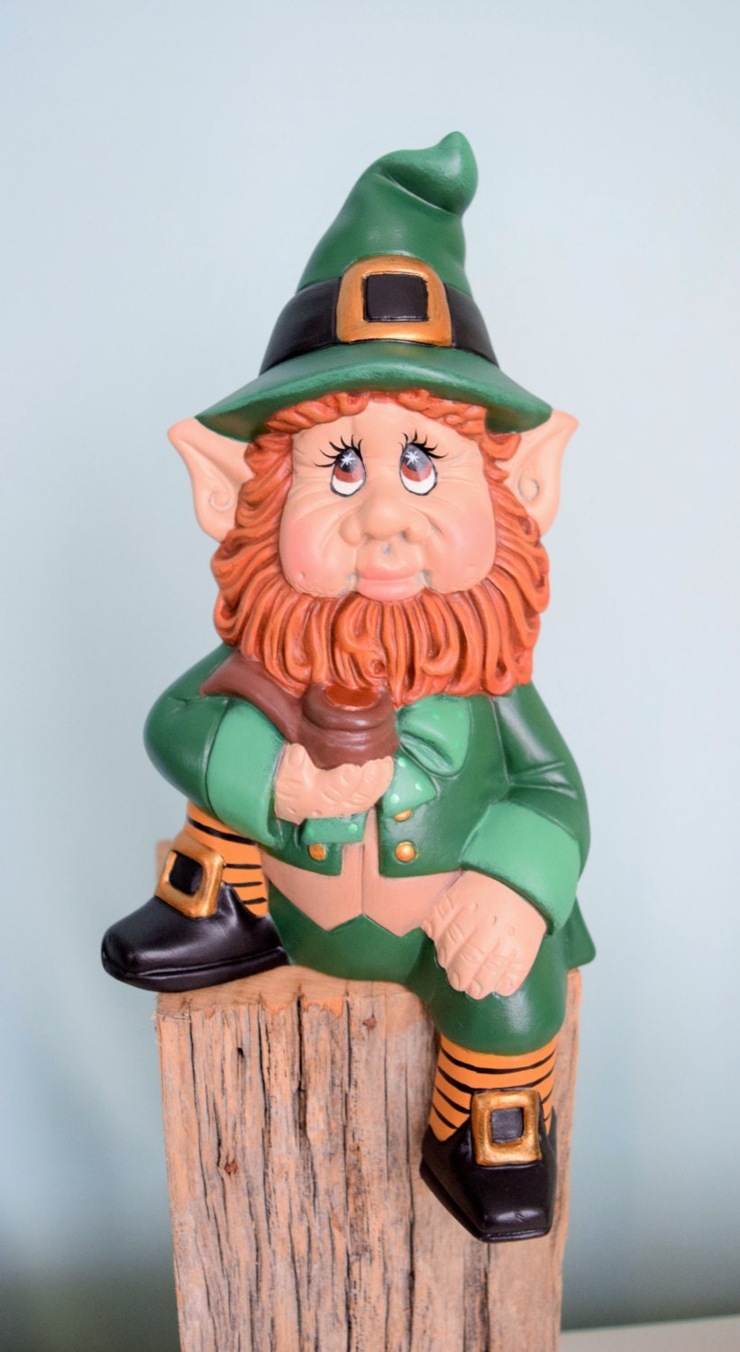 Leprechaun - St. Patricks day - Irish - Lucky - redhead - Home Decor - Ireland - Statue - Fairy Tale - Folklore - Wise