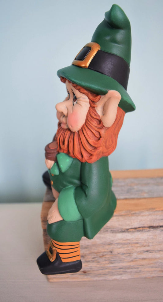 Leprechaun - St. Patricks day - Irish - Lucky - redhead - Home Decor - Ireland - Statue - Fairy Tale - Folklore - Wise