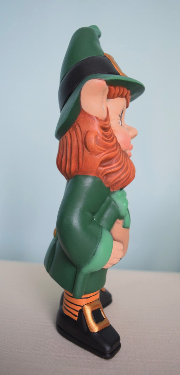 Leprechaun - Garden Decor - Saint Patrick's Day - Ceramic - Home Decor - Whimsical - Irish - Family Heirloom - Fairy Tale - Ireland