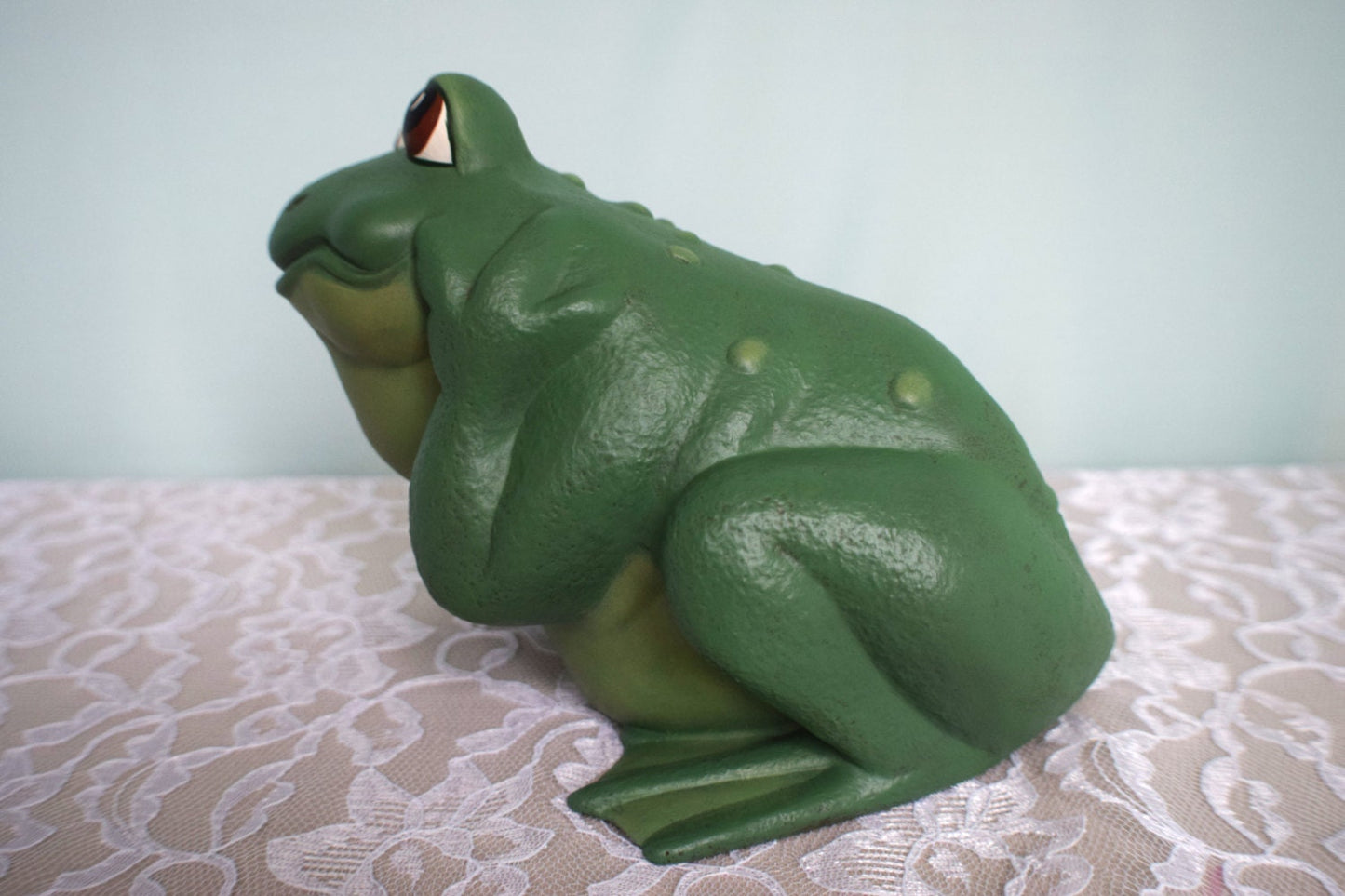 Hear No Evil Frog - Garden Frog - Ceramic Frog - Yard Art - Patio Decor - Garden Decor - Gardening Frog - Outdoor Frog - Cute Frog