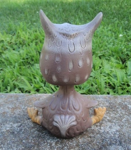 Owl Bobble Head - Wise Owl - Ceramic Owl - Hoot Owl - Teacher Gift - Gifts under 20 - Spotted Owl - Owl Decor - Owl Gift - Bird Decor